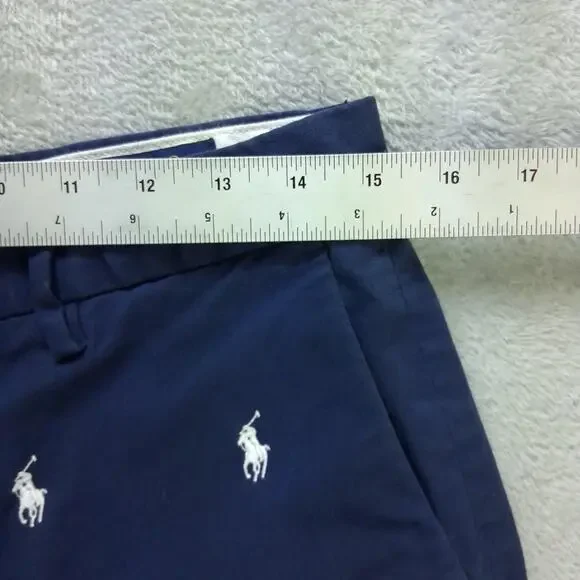 Mens polo ralph lauren Shorts Navy Classic Fit All over print sz 31 - Picture 5 of 8
